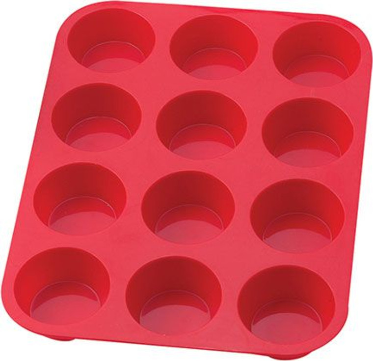 HIC Essentials Silicone 12 Cup Muffin Pan