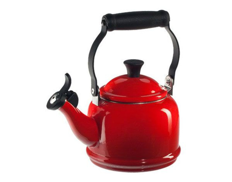 Le Creuset Enameled Demi Kettle, 1.25 Quart, Cerise