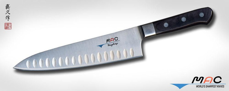 MAC Professional Series 8 Inch Dimpled Mighty Chef Knife