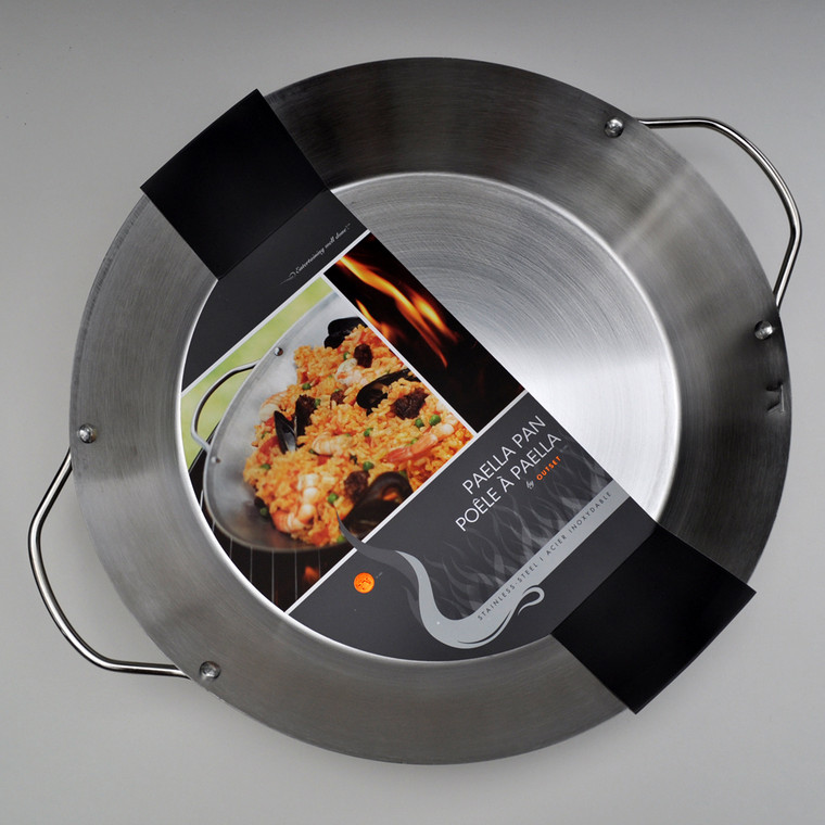 Stainless Steel Paella Pan 14-Inch