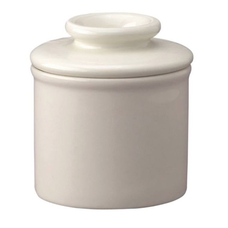 White Ceramic 4 OZ Butter Keeper