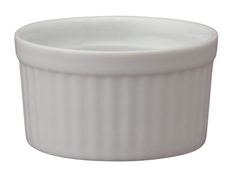 Round Porcelain Souffle Dish, 2 oz.