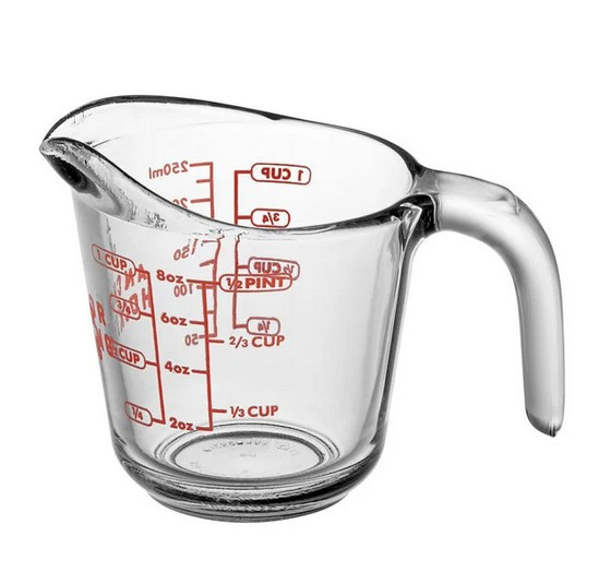 8 oz Anchor Glass Measuring Cup