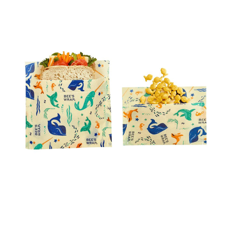 Bee's Wrap Lunch Solutions Full Bloom Snack & Sandwich Pack