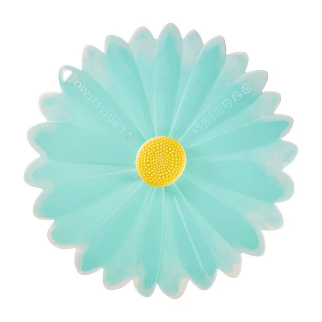 Charles Viancin 11" Aqua Daisy Airtight Lid