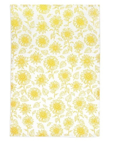 MUkitchen Cotton Dish Towel Sunflowers