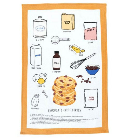 Cookie Recipe Dish Towel