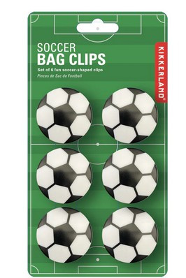 Soccer Ball Bag Clips Set of 6