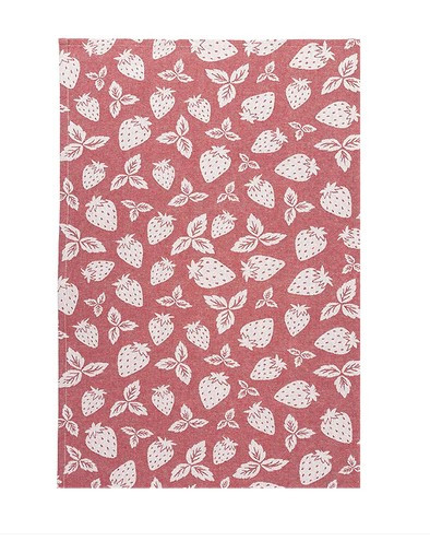 MUkitchen Cotton Jacquard Dish Strawberry Patch
