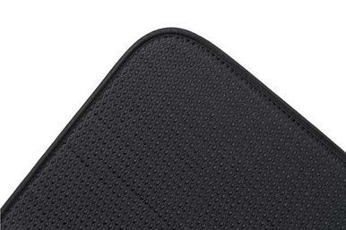 enVision Home Dish Drying Mat, Black, 16 × 18