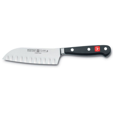 Wusthof Classic 5-Inch Santoku Hollow Edge - Fante's Kitchen Shop