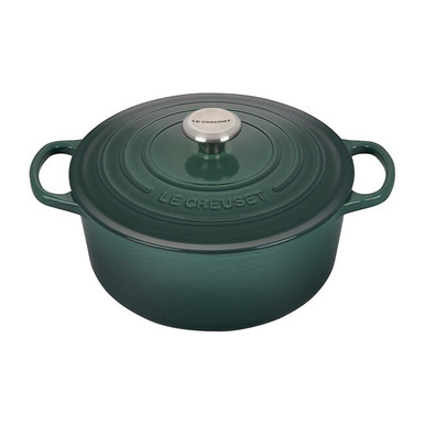 Le Creuset Signature Round Dutch Oven 9 Qt Cerise - Fante's Kitchen Shop -  Since 1906