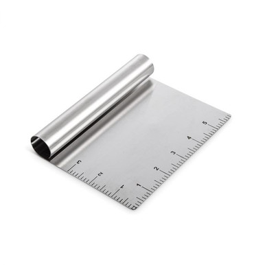 Bench Scraper Stainless Steel Dough Chopper Measure Cutter Pastry