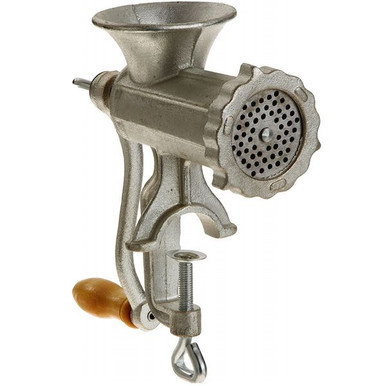 Iron Cast Iron Meat or Nut Grinder, Hand Crank Tabletop Meat