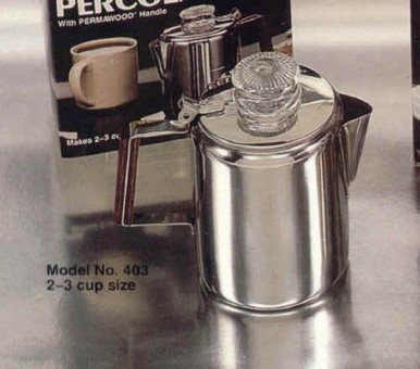 Stovetop Percolator, 2-3 Cup - Fante's Kitchen Shop - Since 1906