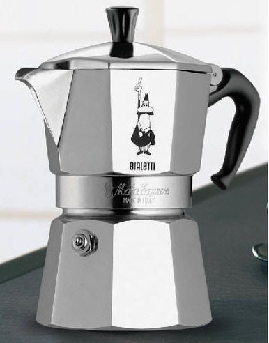 Bialetti Moka Cafe Stove Top Espresso 1 Cup Percolator Italian W28