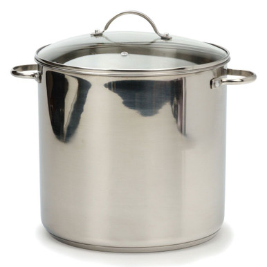 16 Qt Stainless Steel Covered Stock Pot