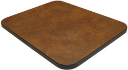 Laminate tabletop with 1 1/4" heavy-duty PVC edge
