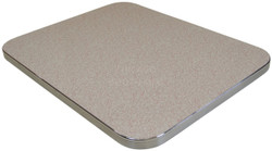 Laminate tabletop with 1 1/4" metal edge