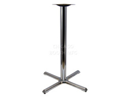 AC-series 30" x 30" Table Base - Pub Height - Chrome