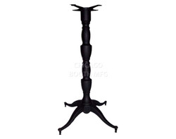 Queen Anne 4 Prong 26" Span Table Base - Pub Height - Black