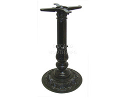 Cast Iron Round 16" Diameter Decorative Table Base - Dining Height - Black