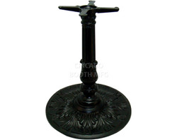 Cast Iron Round 24" Diameter Decorative Table Base - Dining Height - Black