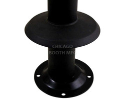 AC-series Bolt-down Table Base - Pub Height - Black