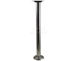 AC-series Bolt-down Table Base - Pub Height - Chrome