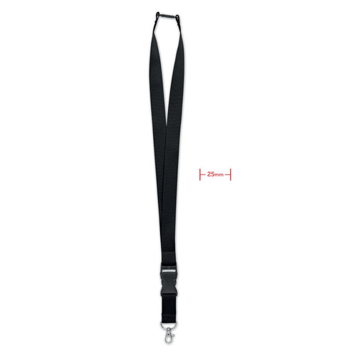 Wide Lany - Lanyard with metal hook 25mm