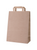 Kraft paper shopping bag with flat tape handle, 90 g/m² | GoodieBags