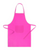 Xigor, sort de bucatarie roz personalizat consfectionat din 35% bumbac si 65% poliester cu buzunar frontal