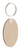 Woody B, breloc oval din lemn de mesteacan, cu posibilitate de personalizare color pentru clienti corporate