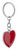 Valentine, breloc metalic in forma de inima, cu posibilitate de personalizare corporate