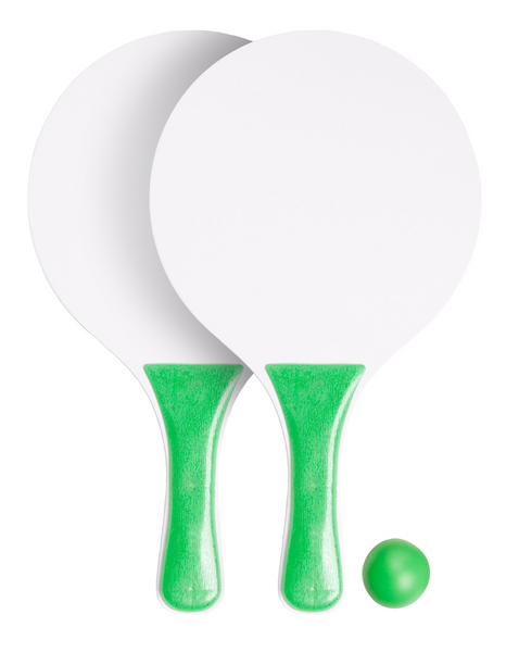 set tenis pe plaja verde personalizat