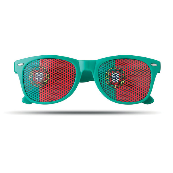 Flag Fun, ochelari de soare in culorile diferitelor drapele nationale, cu posibilitate de personalizare corporate