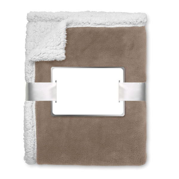 patura polar fleece personalizata, 220 gr, goodie bags