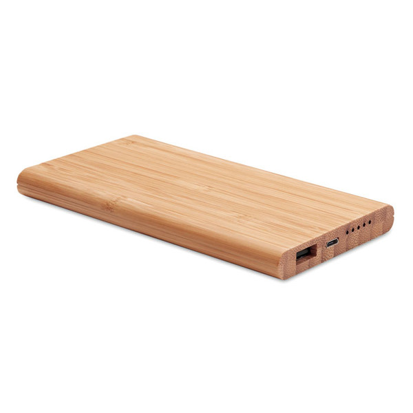Arena - Wireless power bank in bamboo