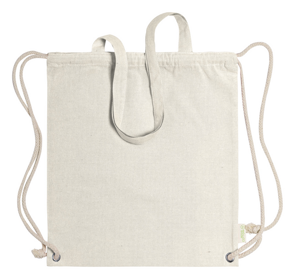 Rucsac drawstring din bumbac reciclat