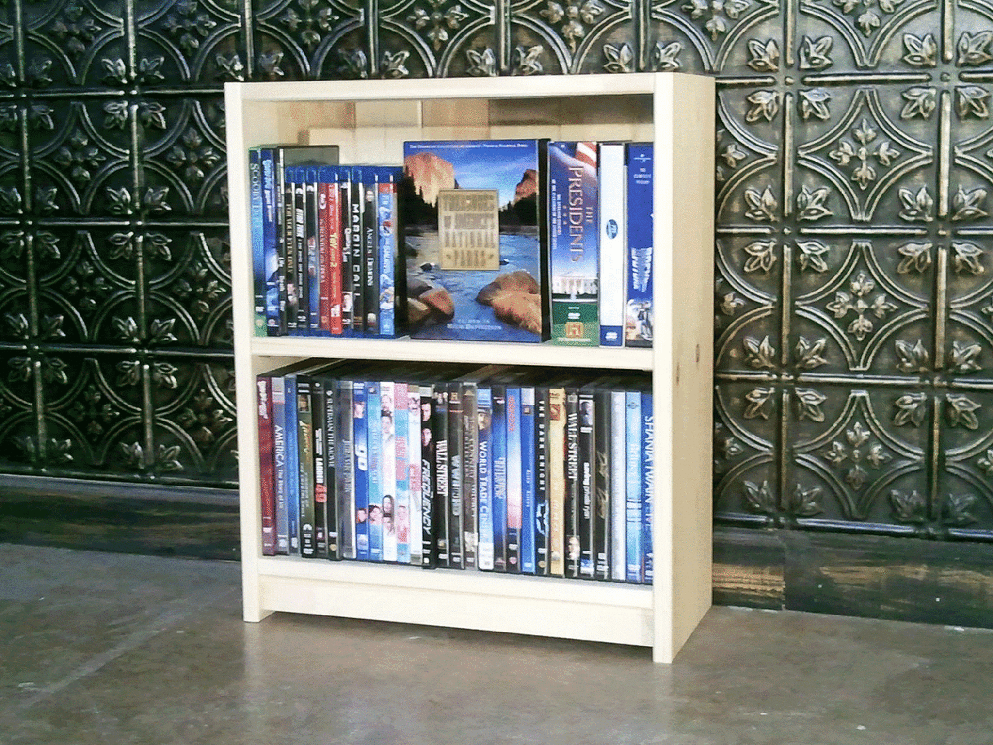 Cd Dvd Bookcase Paperback Novel Shallow Depth Bookcase