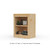 18" Wide x 23" High x 12"D Traditional Framed Solid Pine Bookcase with Classic Mouldings.