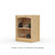 18" Wide x 23" High x 12"D Traditional Framed Solid Pine Bookcase with Arched Mouldings.