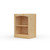 18" Wide x 23" High x 12"D Traditional Framed Solid Pine Bookcase with Arched Mouldings.