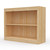 36" Wide x 29" High x 12"D Traditional Framed Solid Pine Bookcase with Arched Mouldings.