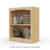 24" Wide x 29" High x 12"D Traditional Framed Solid Pine Bookcase with Arched Mouldings.