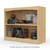 36" Wide x 29" High x 12"D Traditional Framed Solid Pine Bookcase with Arched Mouldings.