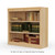 36" Wide x 34" High x 12"D Traditional Framed Solid Pine Bookcase with Classic Mouldings.