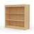 36" Wide x 34" High x 12"D Traditional Framed Solid Pine Bookcase with Classic Mouldings.