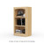 18" Wide x 34" High x 12"D Traditional Framed Solid Pine Bookcase with Arched Mouldings.