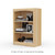 24" Wide x 34" High x 12"D Traditional Framed Solid Pine Bookcase with Arched Mouldings.